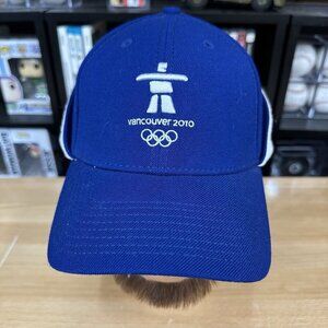 New Era Vancouver 2010 Winter Olympics Blue Baseball Cap With Ear Cover S/M